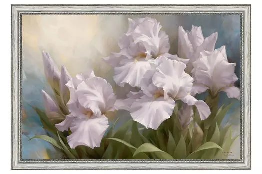Репродукция в раме Ирисы