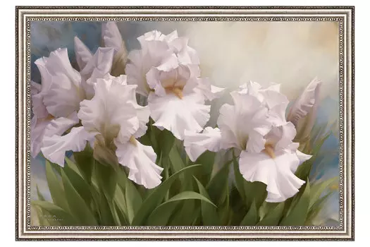 Репродукция в раме Ирисы