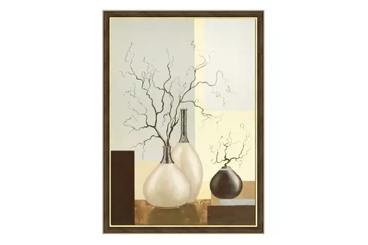 Репродукция в раме Коричневый стиль 2