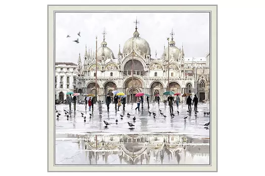 Репродукция в раме Площадь Сан-Марко