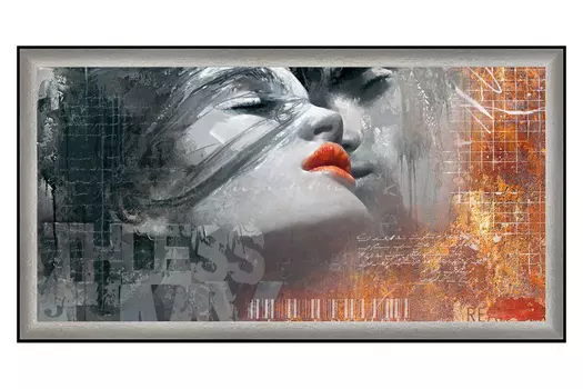 Репродукция в раме Поцелуй