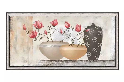 Репродукция в раме Розовая магнолия 2