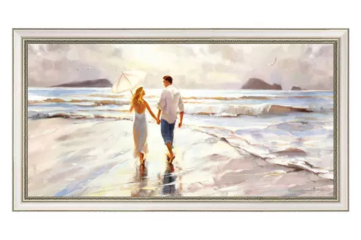 Репродукция в раме Рука об руку