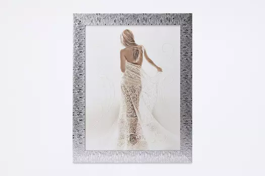 Репродукция в раме с декором Аделина