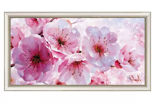 Репродукция в раме Сакура