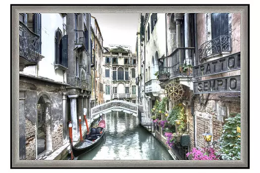 Репродукция в раме Старый город