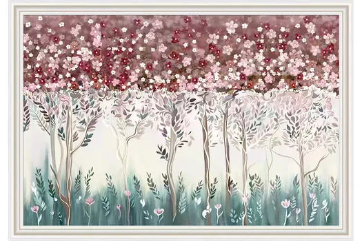 Репродукция в раме Весна