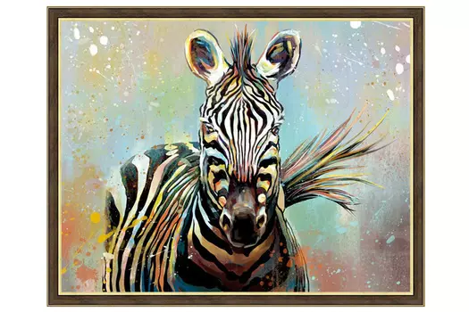 Репродукция в раме Зебра
