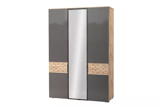 Шкаф 3-дверный для платья и белья Дели