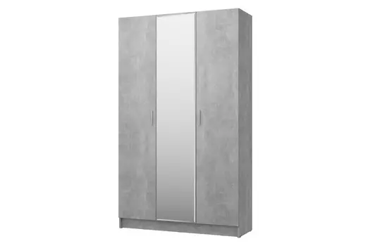 Шкаф 3-дверный с зеркалом Лофт