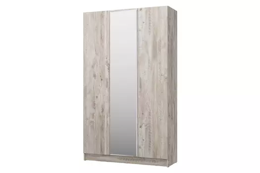 Шкаф 3-дверный с зеркалом Лофт