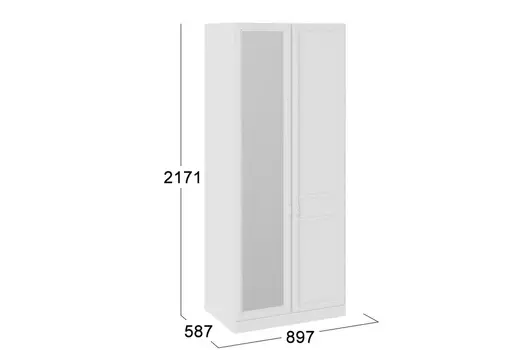 Шкаф для одежды 2-дверный Франческа