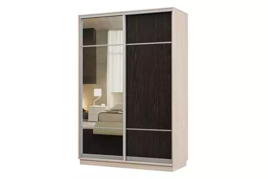 Шкаф-купе 2-дверный Практик 02