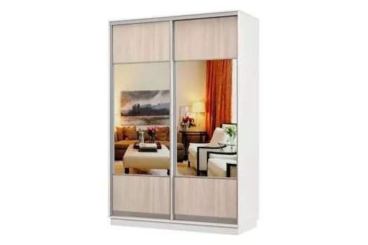 Шкаф-купе 2-дверный Практик 02