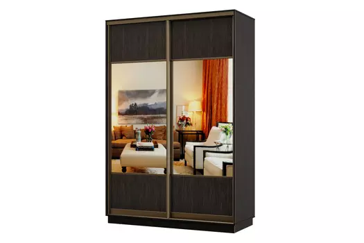 Шкаф-купе 2-дверный Практик 02