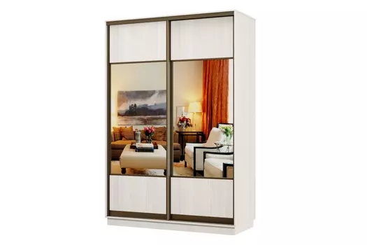 Шкаф-купе 2-дверный Практик 04