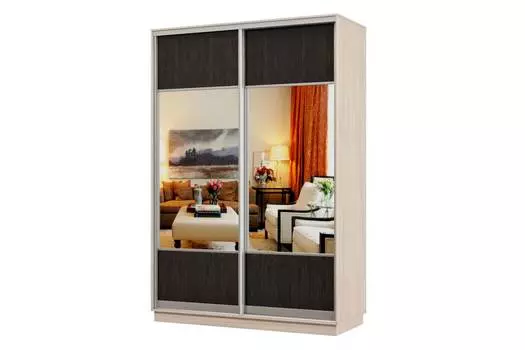 Шкаф-купе 2-дверный Практик 10