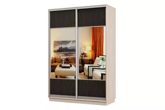 Шкаф-купе 2-дверный Практик 12