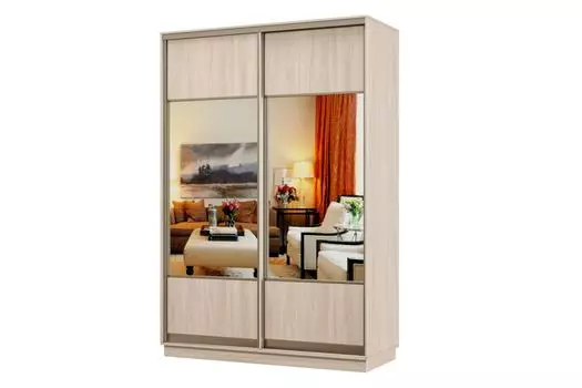 Шкаф-купе 2-дверный Практик 12