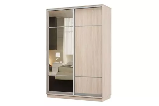 Шкаф-купе 2-дверный Практик