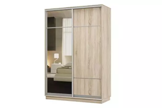 Шкаф-купе 2-дверный Практик