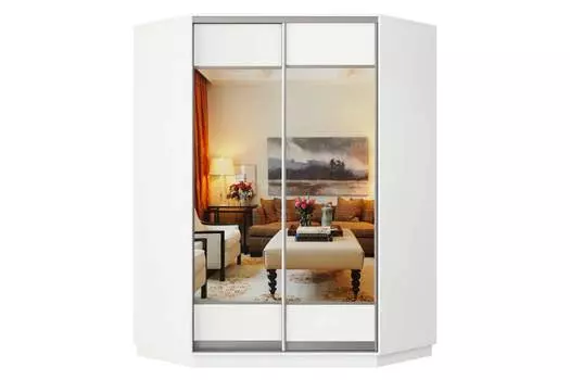 Шкаф-купе угловой 2-дверный Практик 71