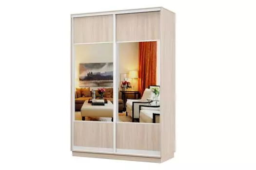 Шкаф-купе 2-дверный Практик МИНИ