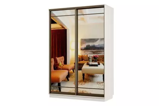 Шкаф-купе 2-дверный Практик Мини