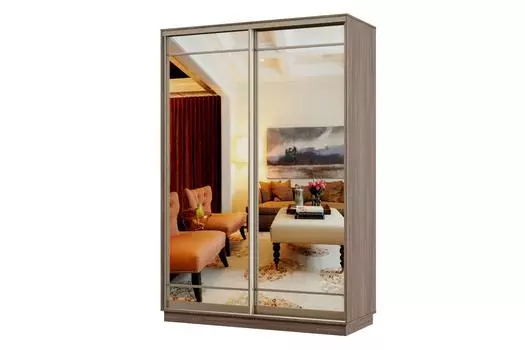 Шкаф-купе 2-дверный Практик Мини