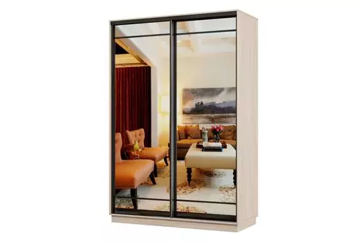 Шкаф-купе 2-дверный Практик Мини