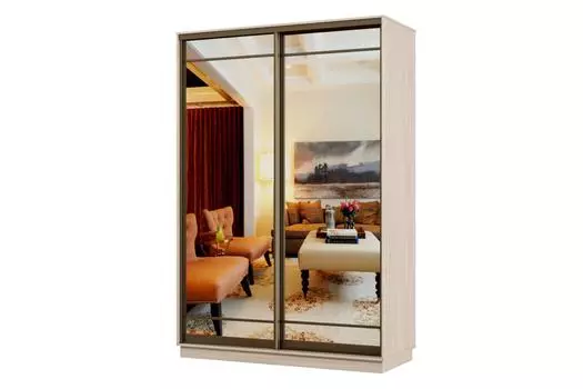 Шкаф-купе 2-дверный Практик Мини