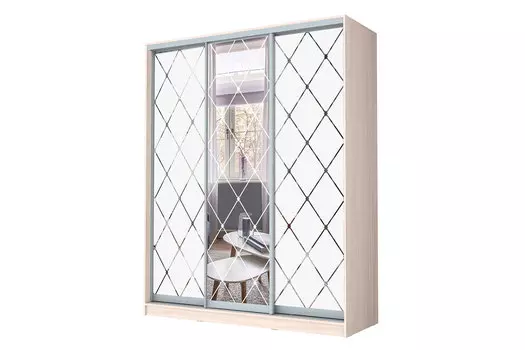 Шкаф-купе 3-дверный Оптима