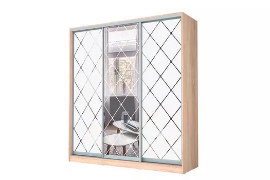 Шкаф-купе 3-дверный Оптима