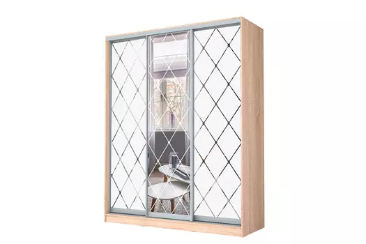 Шкаф-купе 3-дверный Оптима