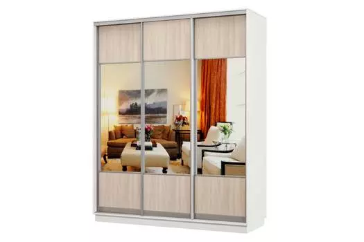 Шкаф-купе 3-дверный Практик 22