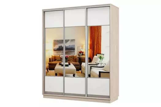 Шкаф-купе 3-дверный Практик 22