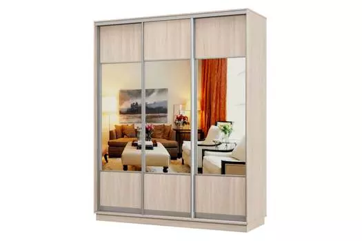 Шкаф-купе 3-дверный Практик 22