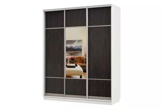 Шкаф-купе 3-дверный Практик 22