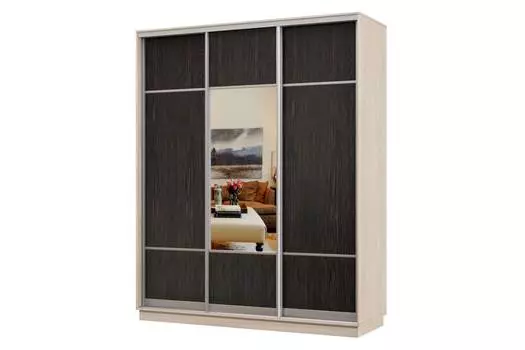 Шкаф-купе 3-дверный Практик 22