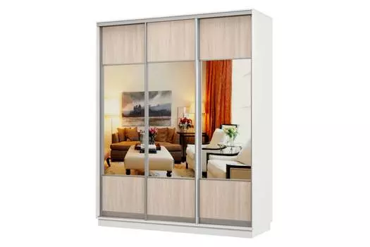 Шкаф-купе 3-дверный Практик 24
