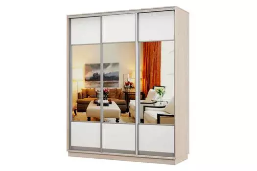 Шкаф-купе 3-дверный Практик 24