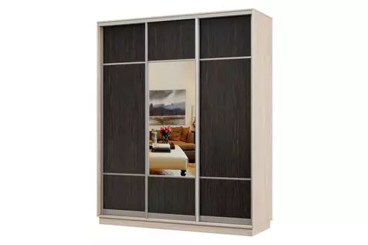Шкаф-купе 3-дверный Практик 24