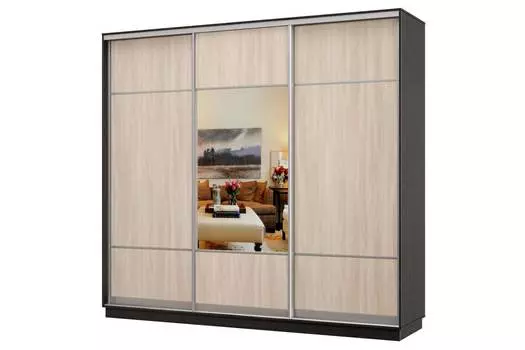 Шкаф-купе 3-дверный Практик 34