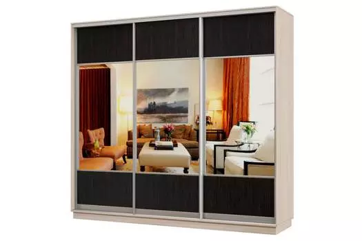 Шкаф-купе 3-дверный Практик 34