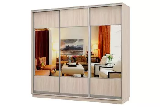 Шкаф-купе 3-дверный Практик 34