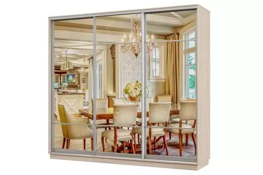 Шкаф-купе 3-дверный Практик 34