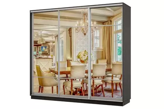 Шкаф-купе 3-дверный Практик 34