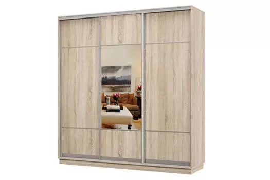 Шкаф-купе 3-дверный Практик 34