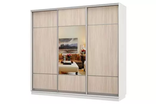 Шкаф-купе 3-дверный Практик 36