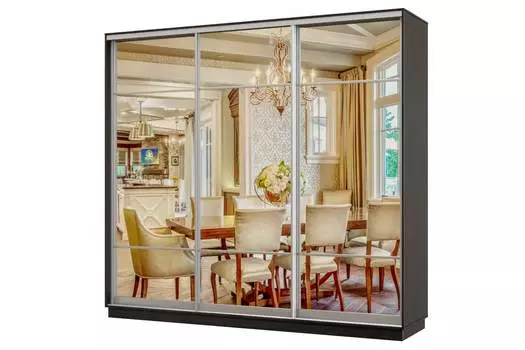 Шкаф-купе 3-дверный Практик 36